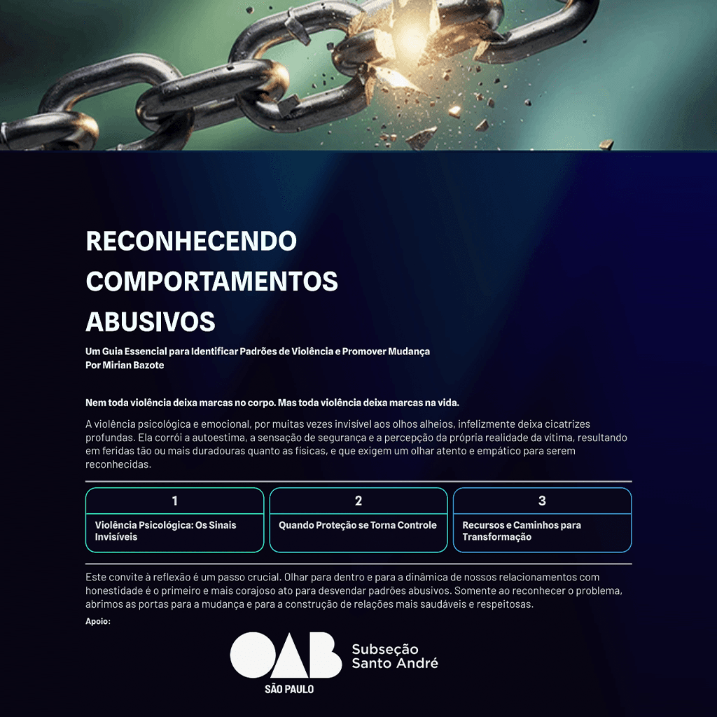 Cartilha: Reconhecendo comportamentos abusivos